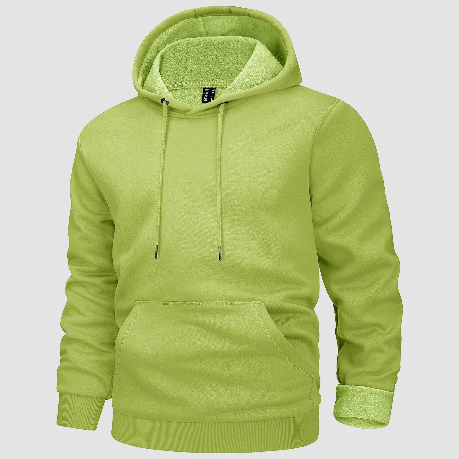 Cozy Men’s Fleece Lined Workout Hoodie with Kangaroo Pocket