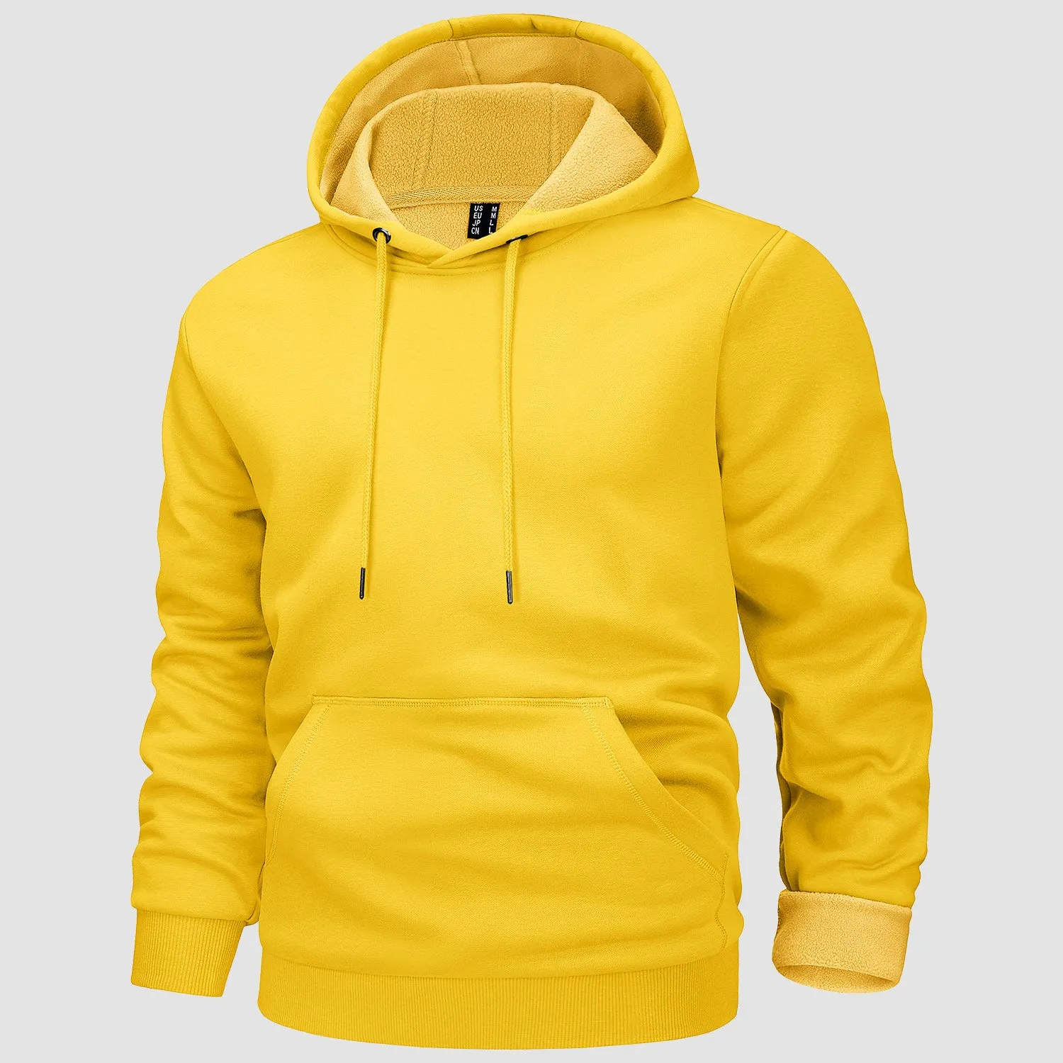 Cozy Men’s Fleece Lined Workout Hoodie with Kangaroo Pocket