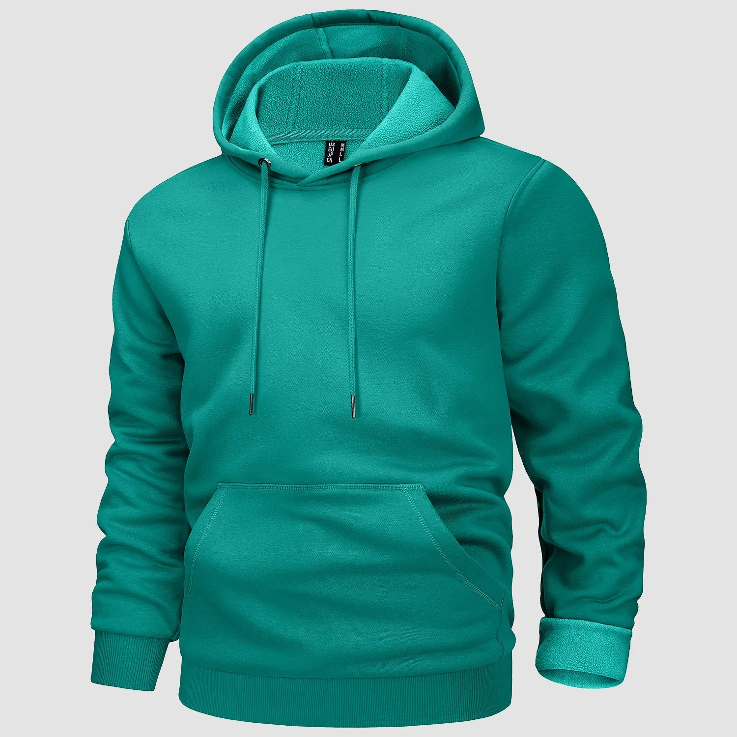 Cozy Men’s Fleece Lined Workout Hoodie with Kangaroo Pocket