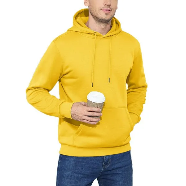Cozy Men’s Fleece Lined Workout Hoodie with Kangaroo Pocket