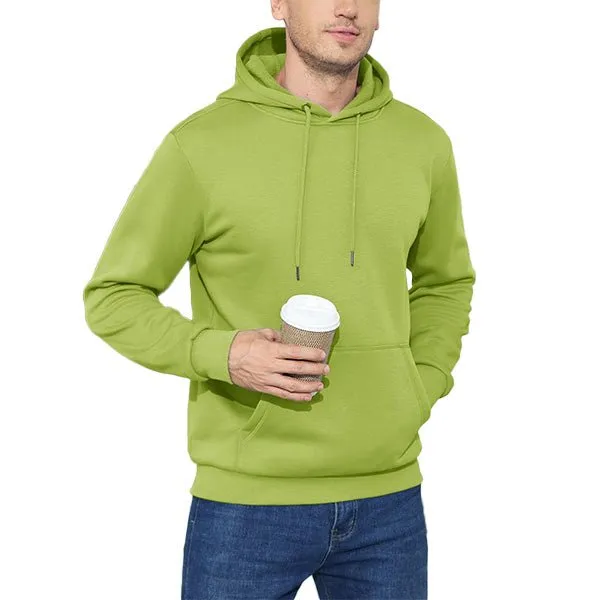 Cozy Men’s Fleece Lined Workout Hoodie with Kangaroo Pocket