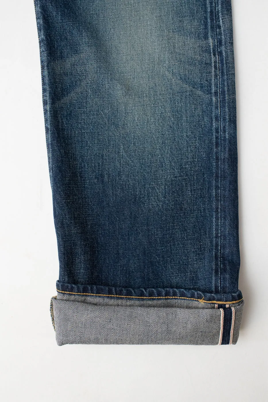 D1890US - 13oz Used-Wash Indigo Selvedge Denim - Loose Straight