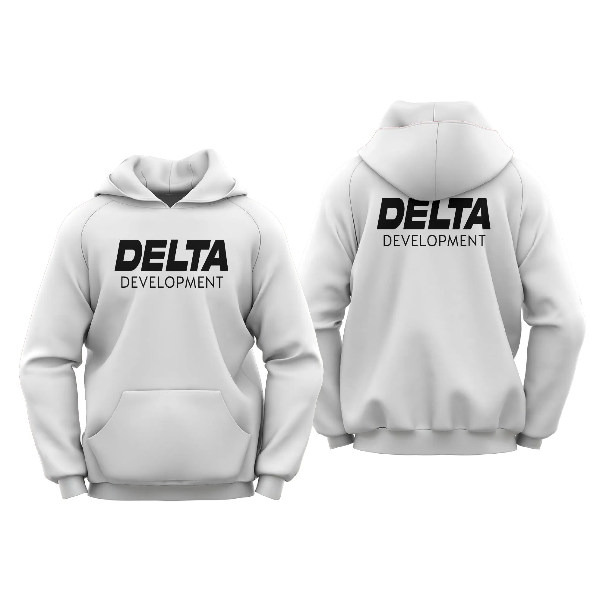 Delta Development 2024 HOODIE WHITE