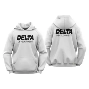 Delta Development 2024 HOODIE WHITE