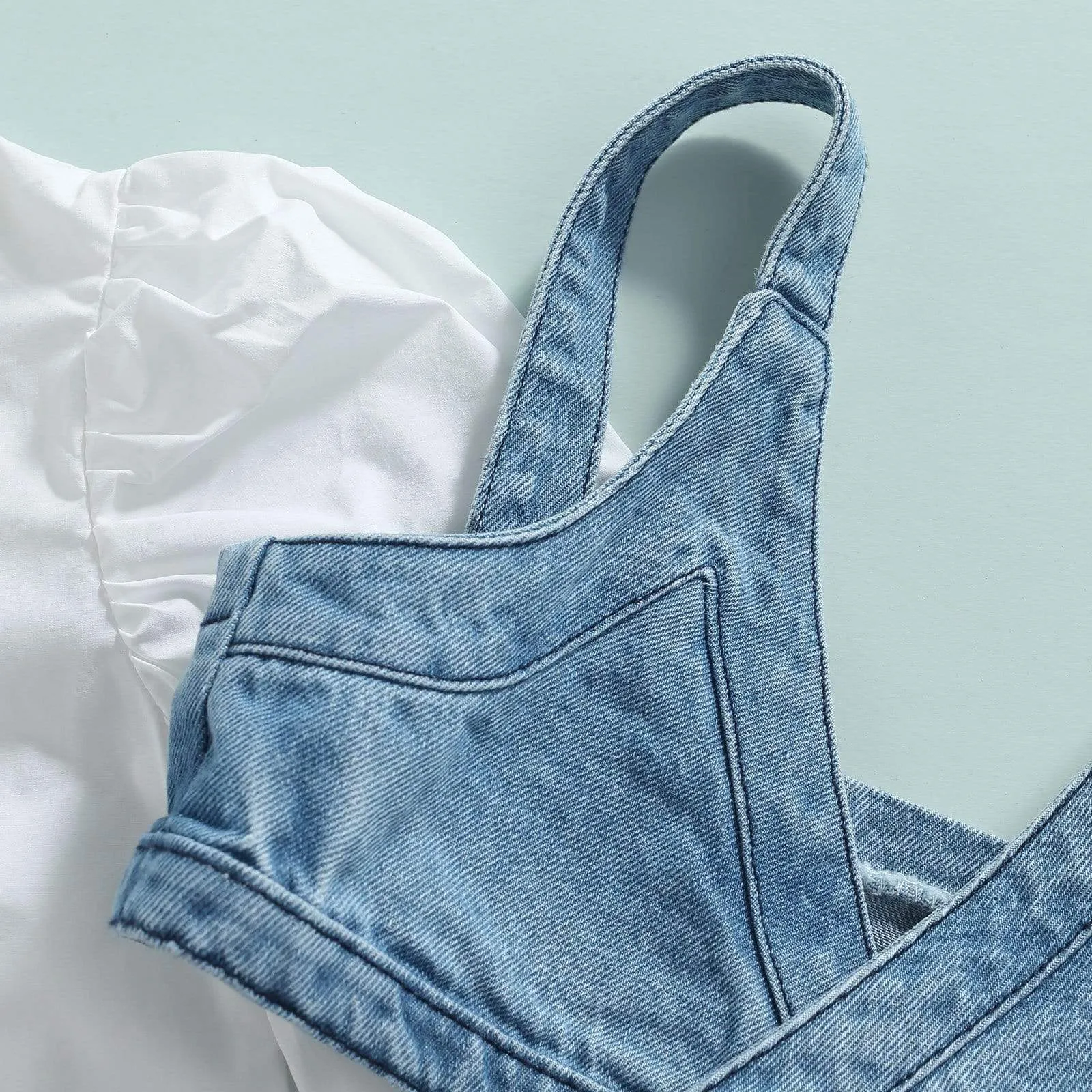 Denim Vest and Ripped Jeans Outfit