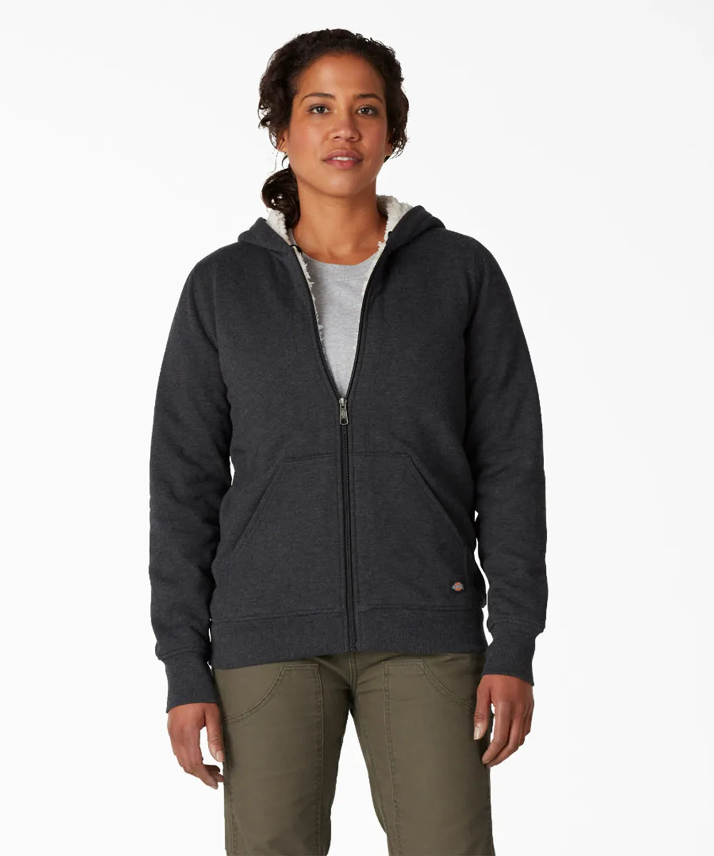 Dickies Women's Fleece Lined Hooded Sweatshirt - Black