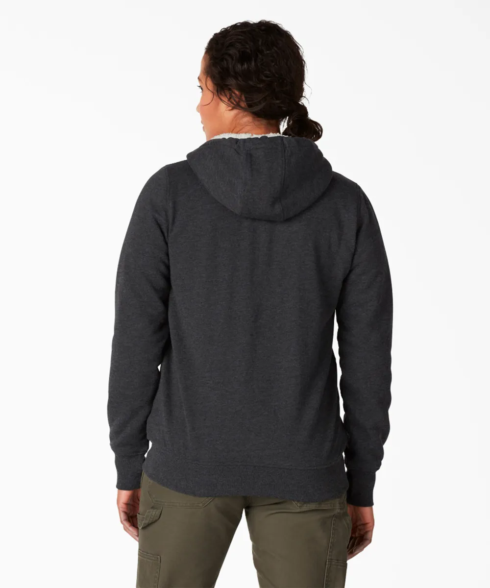 Dickies Women's Fleece Lined Hooded Sweatshirt - Black