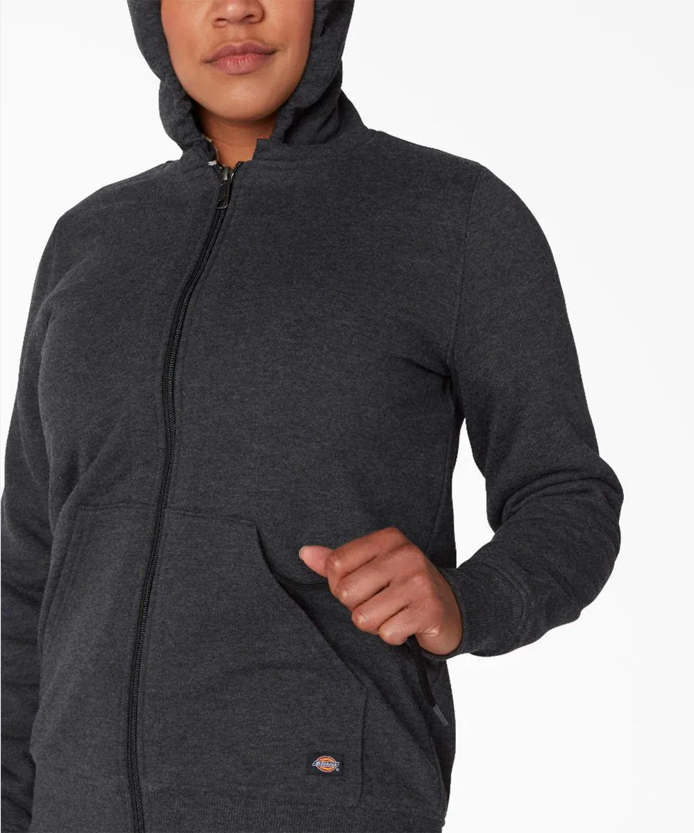 Dickies Women's Fleece Lined Hooded Sweatshirt - Black