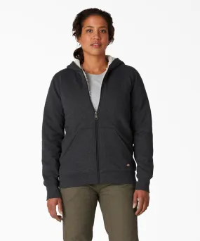 Dickies Women's Fleece Lined Hooded Sweatshirt - Black