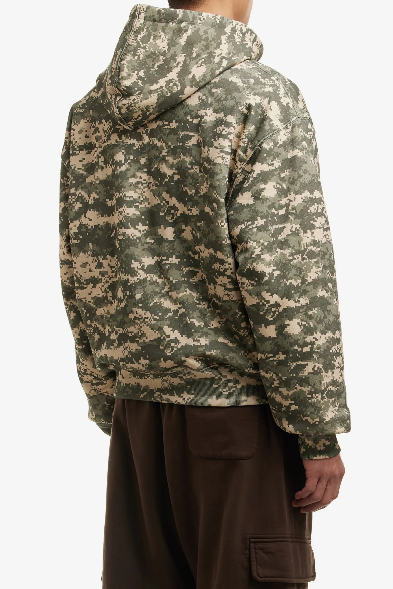 DIGI WAFFLE ZIP HOODED SWEATER