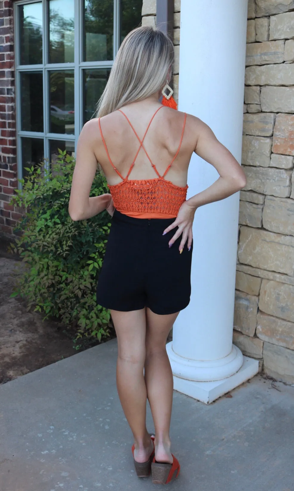 DIVISION Lace/Jersey Bodice Bodysuit Top