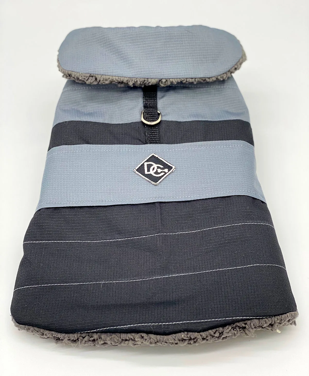 DoggieCoutureNY Water Resistant Gray & Black Coat