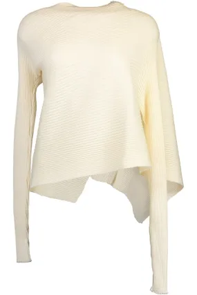 Draped Jumper - White