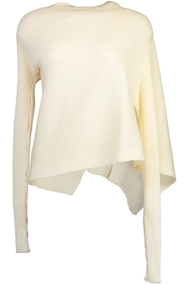 Draped Jumper - White