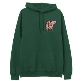 Dripping Logo Hoodie- Green