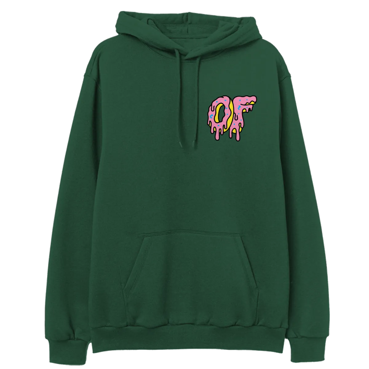 Dripping Logo Hoodie- Green