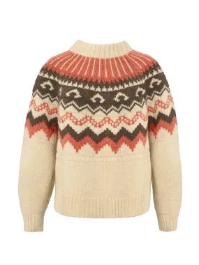 Ecru with shrimp and peat Fleetwood jumper