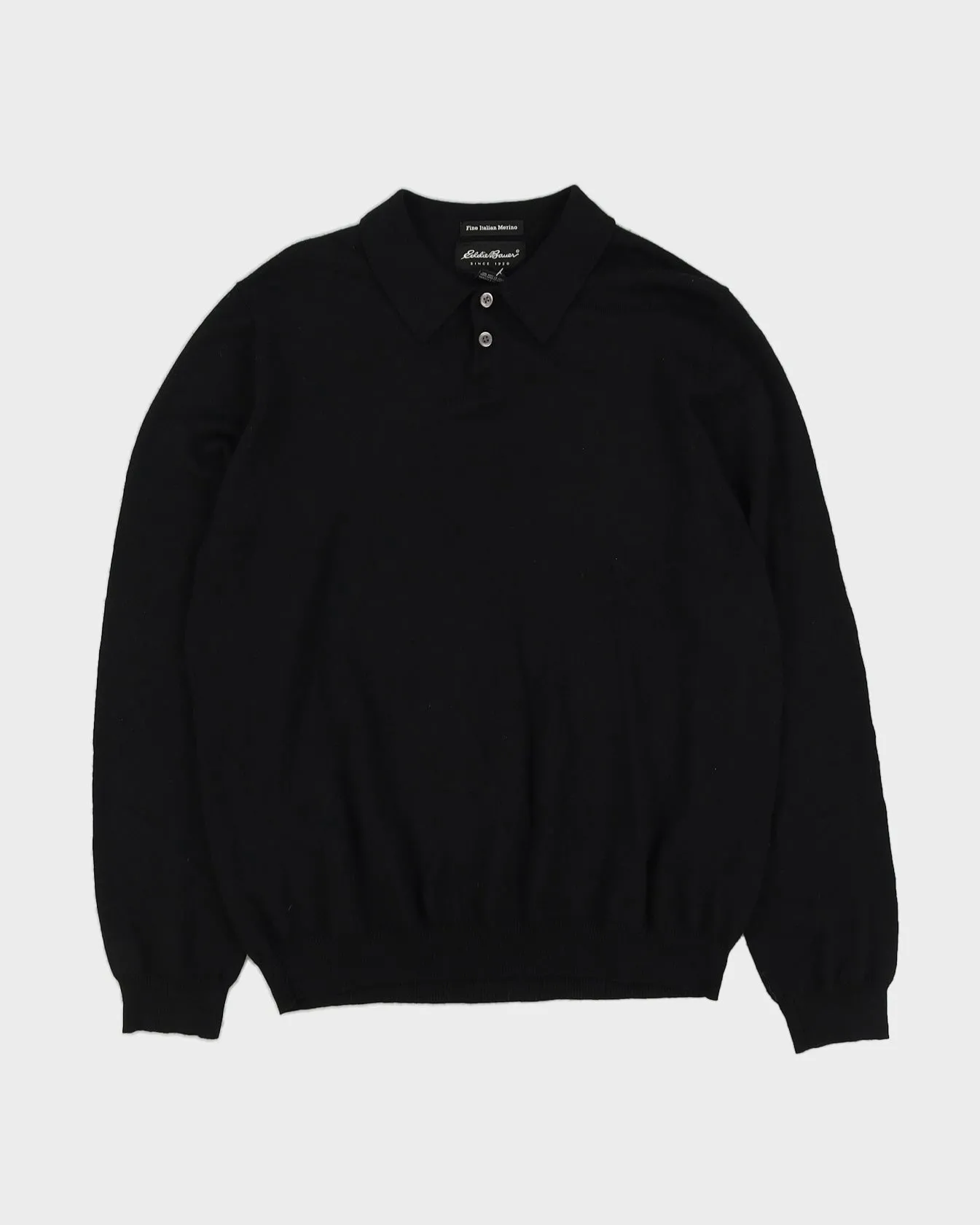 Eddie Bauer Black Knitted Jumper - L