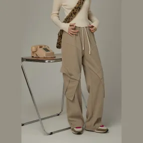 Elastic Waist Pocket Sweatpants