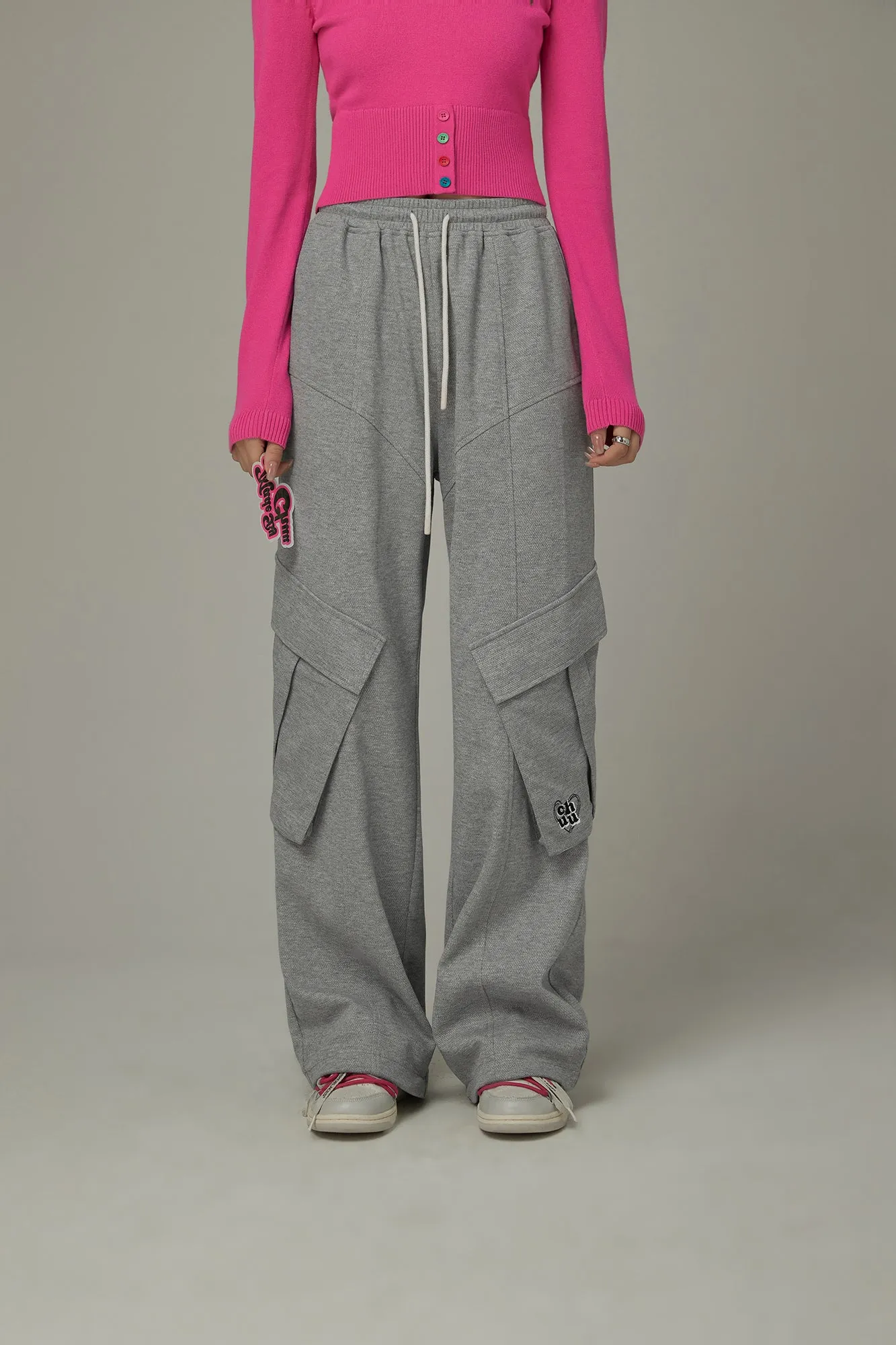 Elastic Waist Pocket Sweatpants