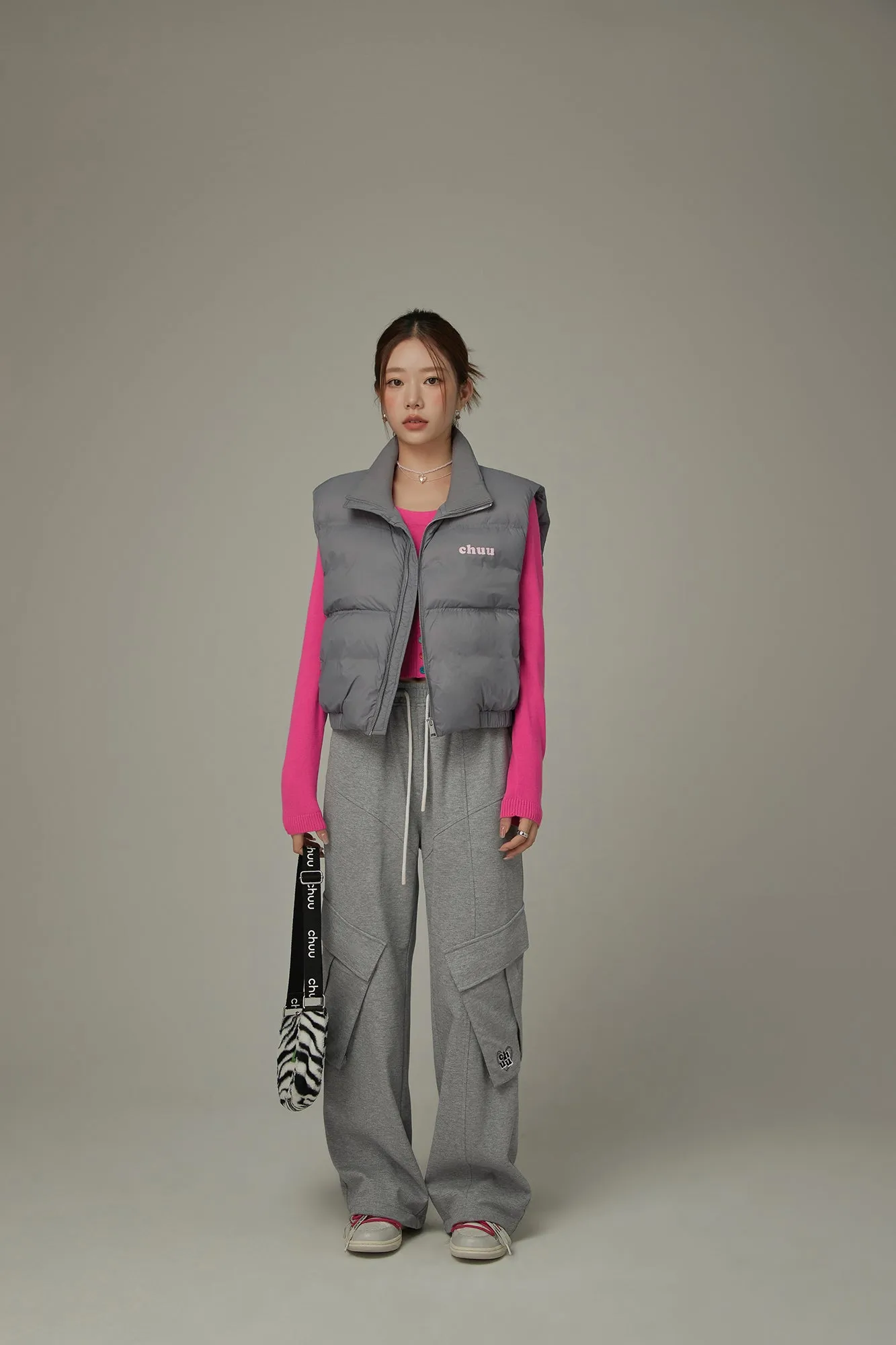 Elastic Waist Pocket Sweatpants