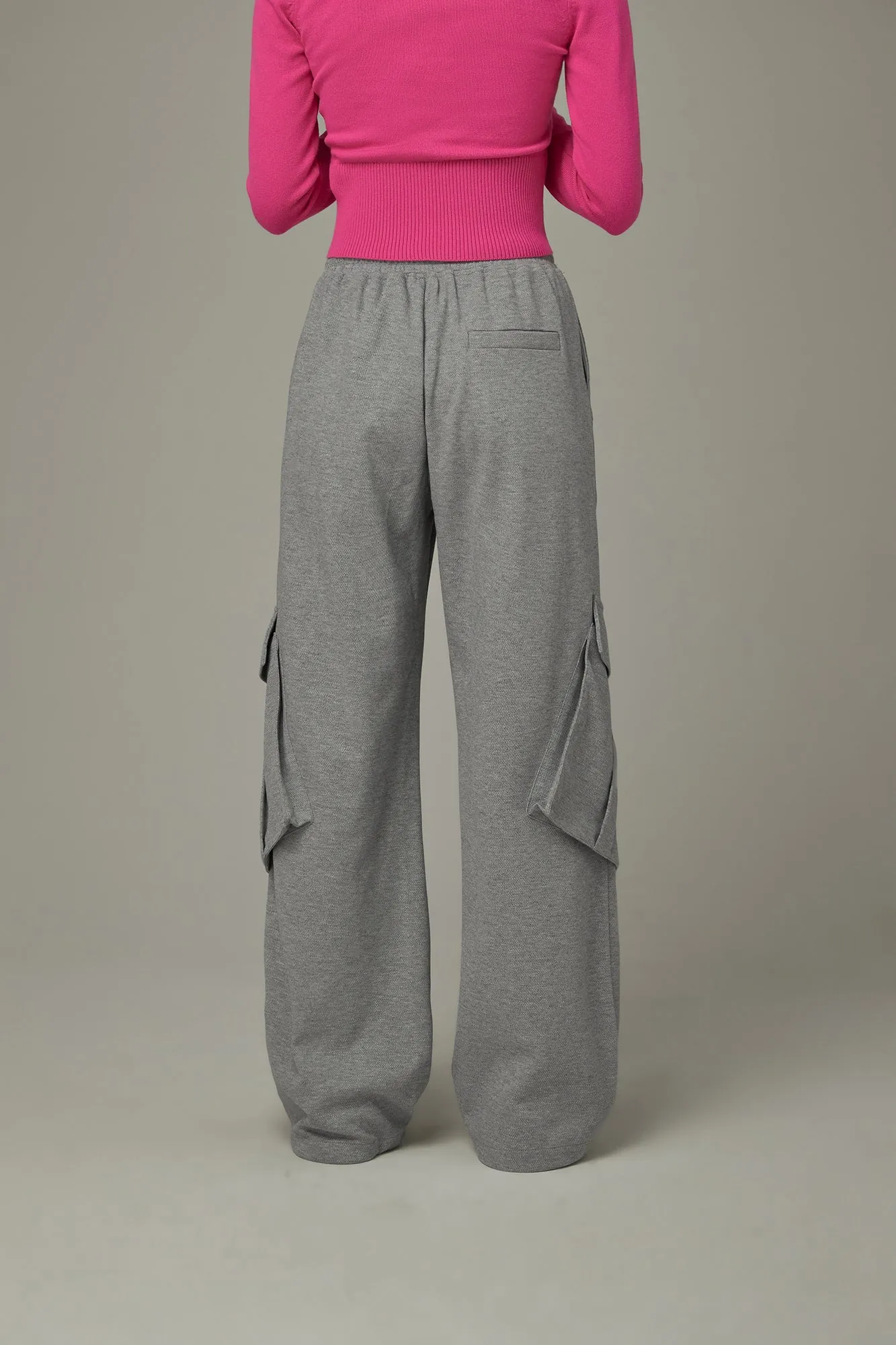 Elastic Waist Pocket Sweatpants