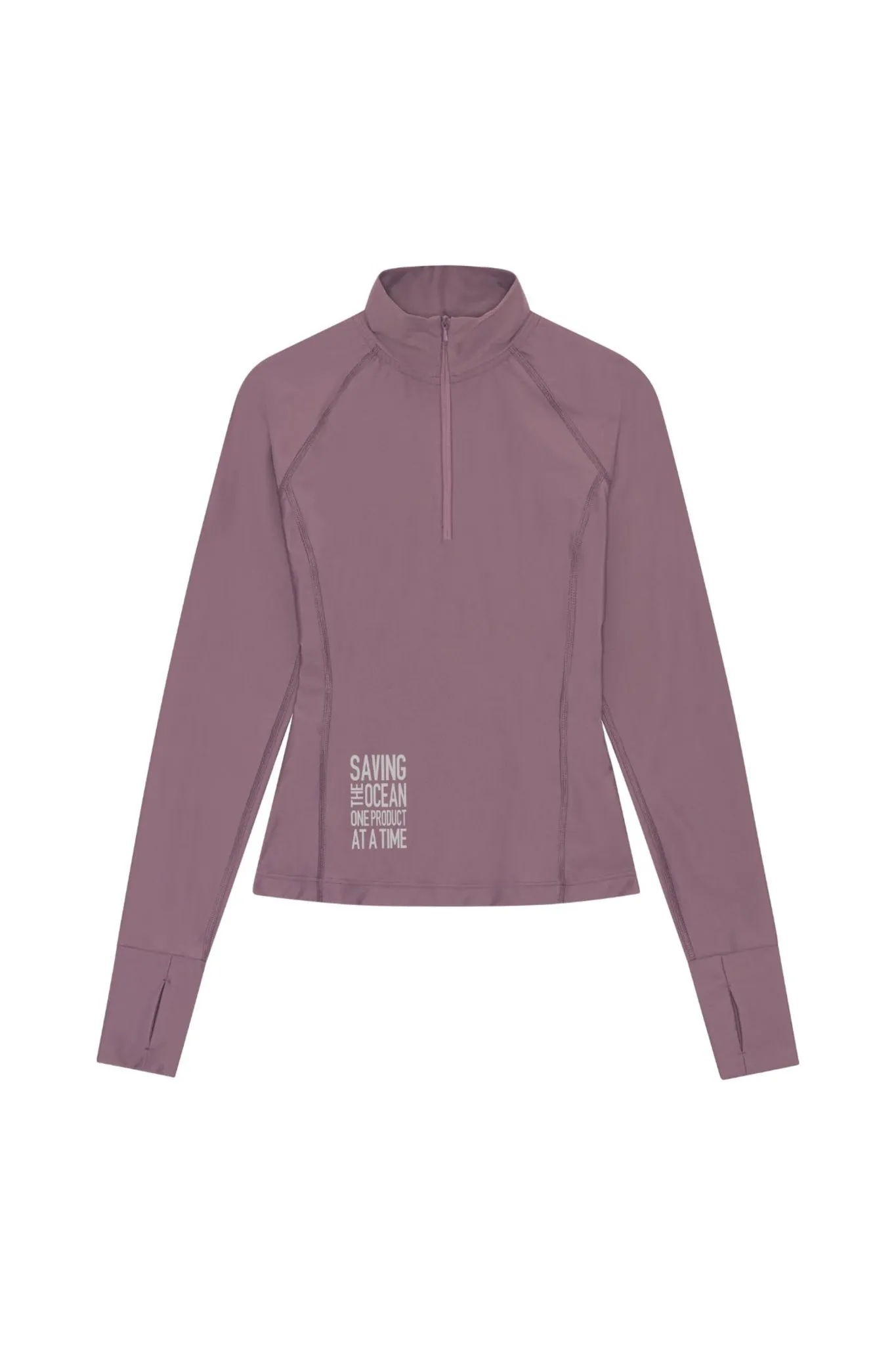 Elevate Long-Sleeve Slim-Fit Top Statement Plum