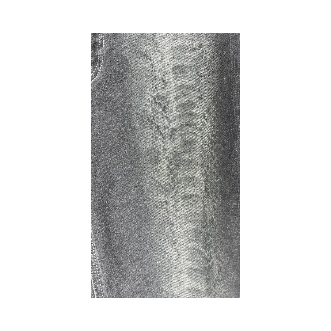Elie Tahari Denim Jeans Snakeskin Fade Gray Size 26 SKU 000016