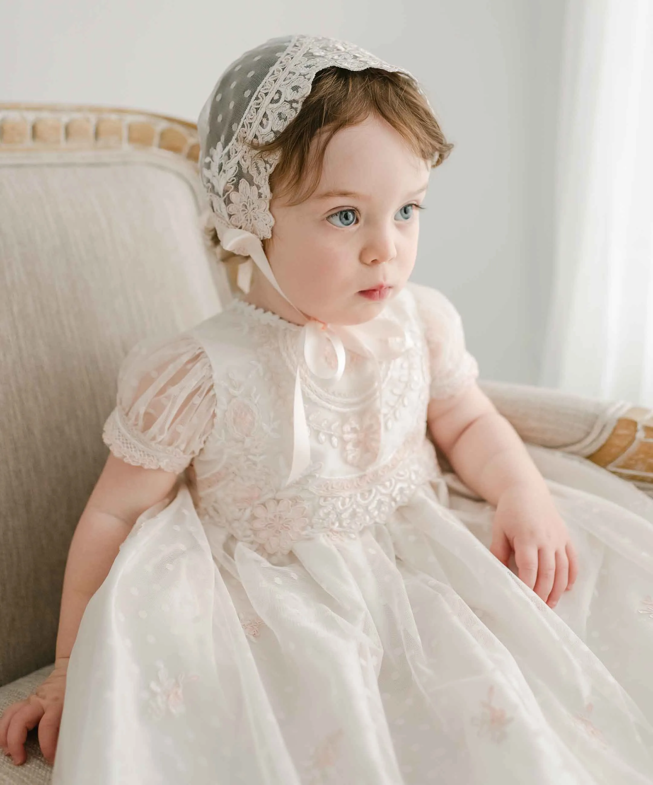Elizabeth Christening Gown & Bonnet