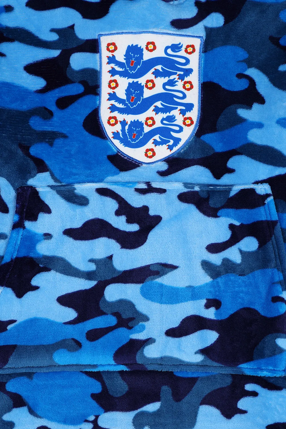 England Football Club Camouflage Fully Lined Oversized Fleece Hoodie