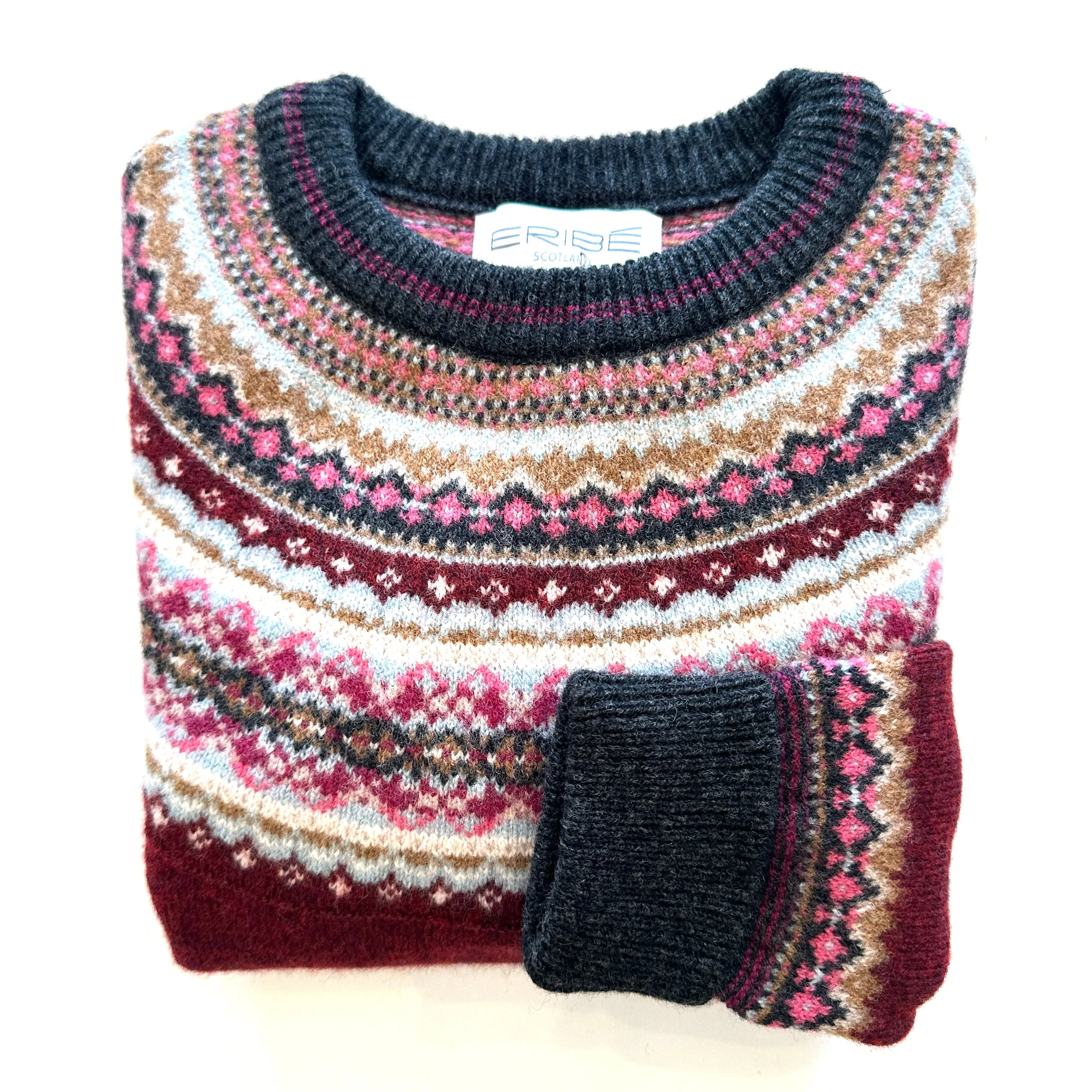ERIBE - ALPINE Short SWEATER - Potpourri Large Only