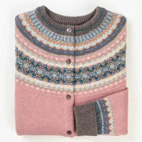 ERIBE - ALPINE SHORT(Cropped) CARDIGAN -  Vintage Pink