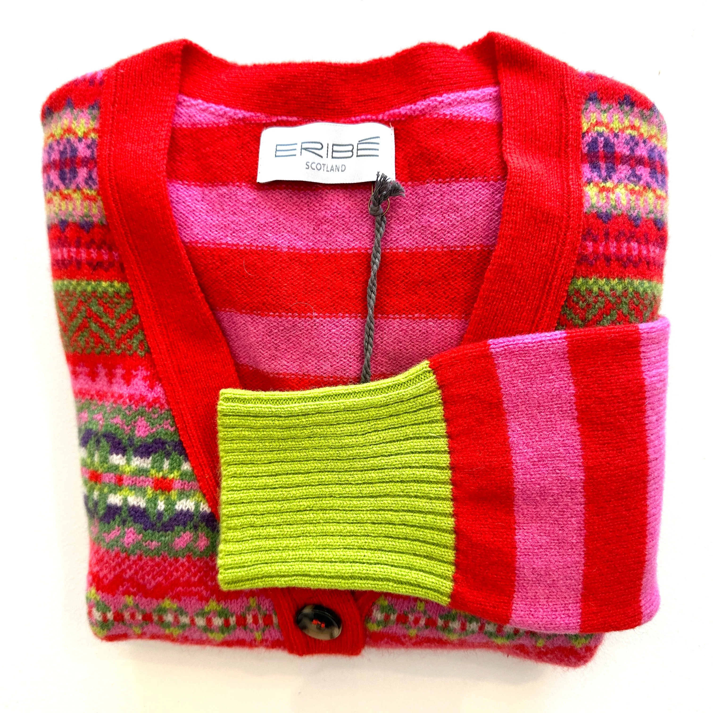ERIBE -STOBO V neck Cardigan - ROSA