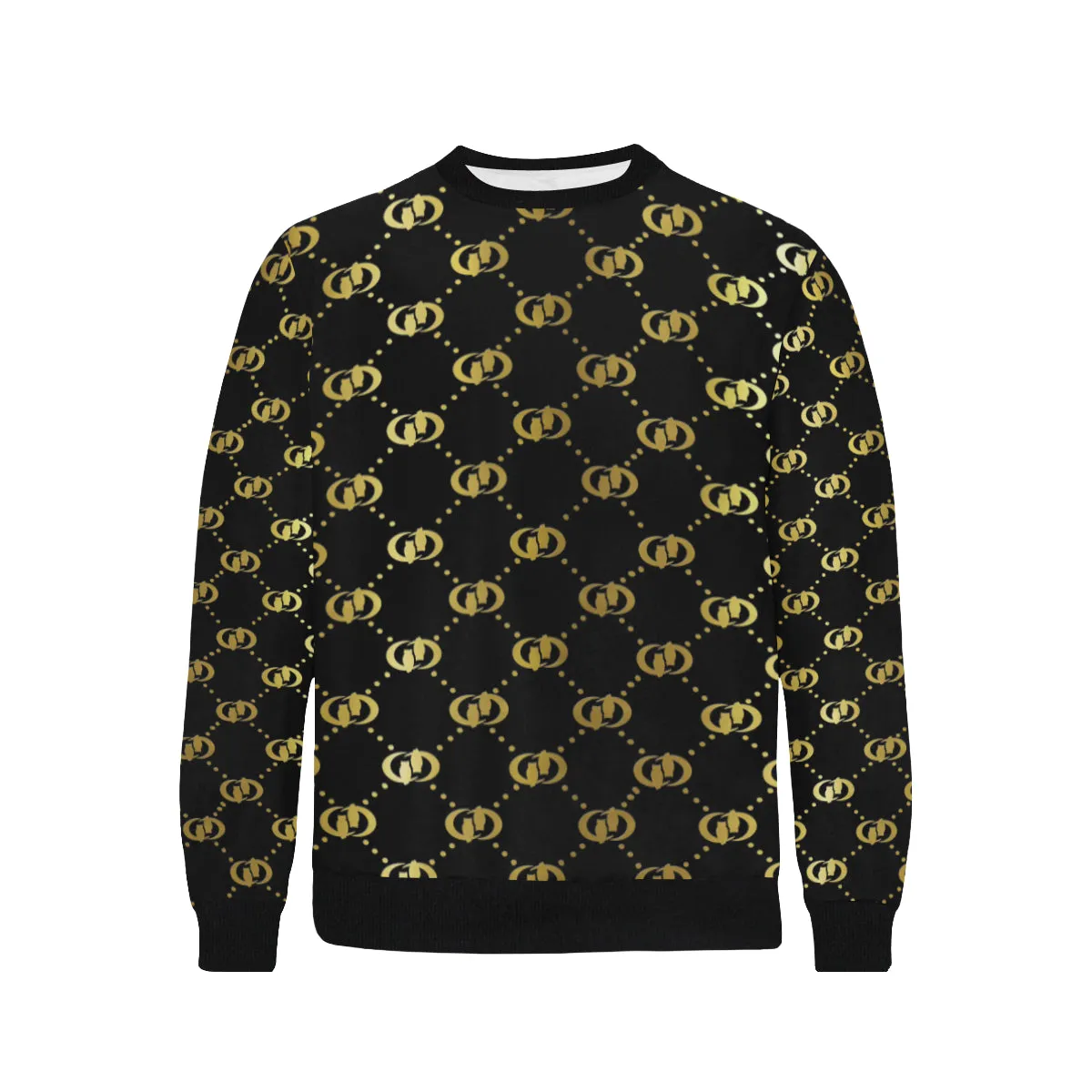 EXCELLENCE BLCCGLD Men's Rib Cuff Crew Neck Sweatshirt