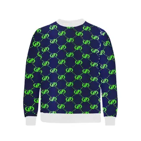 EXCELLENCE BLSKNK Men's Rib Cuff Crew Neck Sweatshirt