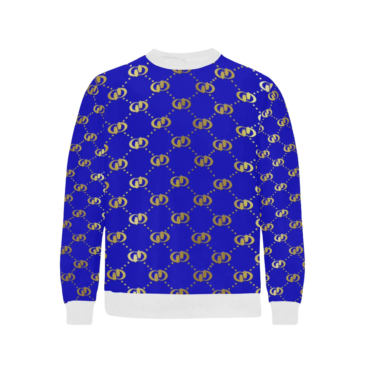 EXCELLENCE BLSKYGLD Men's Rib Cuff Crew Neck Sweatshirt