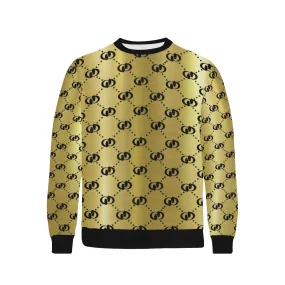 EXCELLENCE GLDBLCC Men's Rib Cuff Crew Neck Sweatshirt