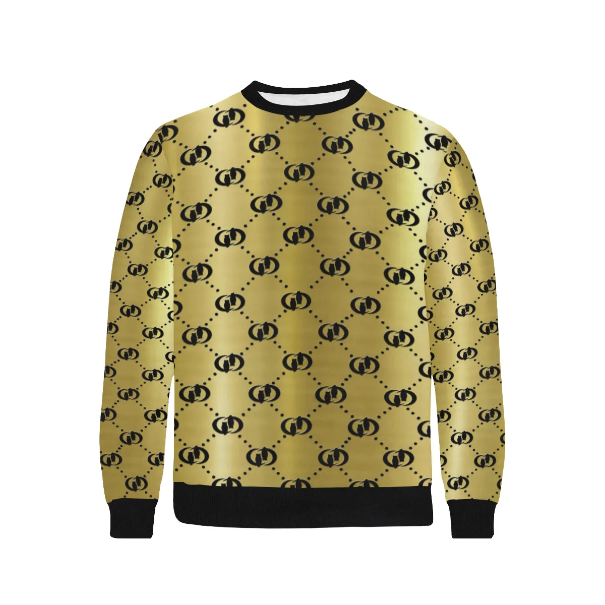 EXCELLENCE GLDBLCC Men's Rib Cuff Crew Neck Sweatshirt