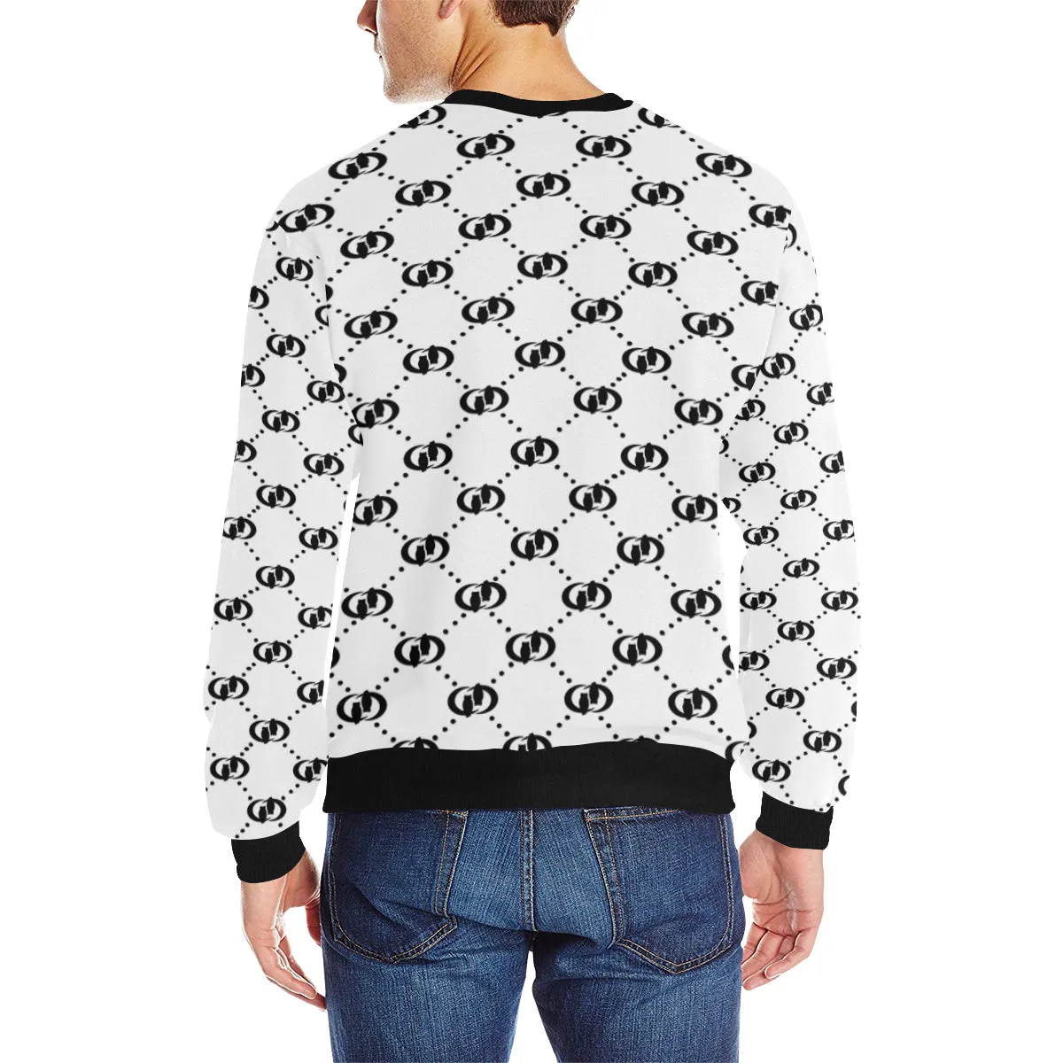 EXCELLENCE Men's Rib Cuff Crew Neck Sweatshirt