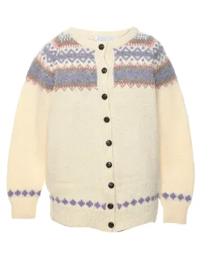 Fairisle  Cardigan - L