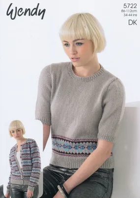 Fairisle Sweater and Cardigan (5722)