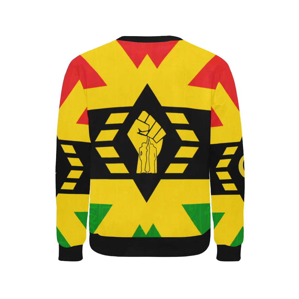 FIST UP RBG Men's Rib Cuff Crew Neck Sweatshirt