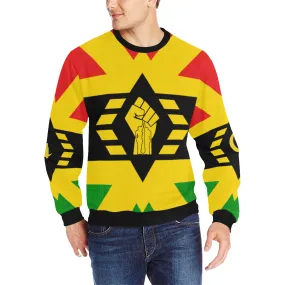 FIST UP RBG Men's Rib Cuff Crew Neck Sweatshirt