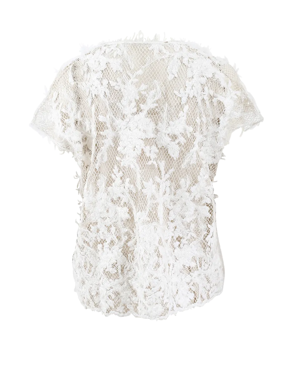 Floral Embroidered Pullover