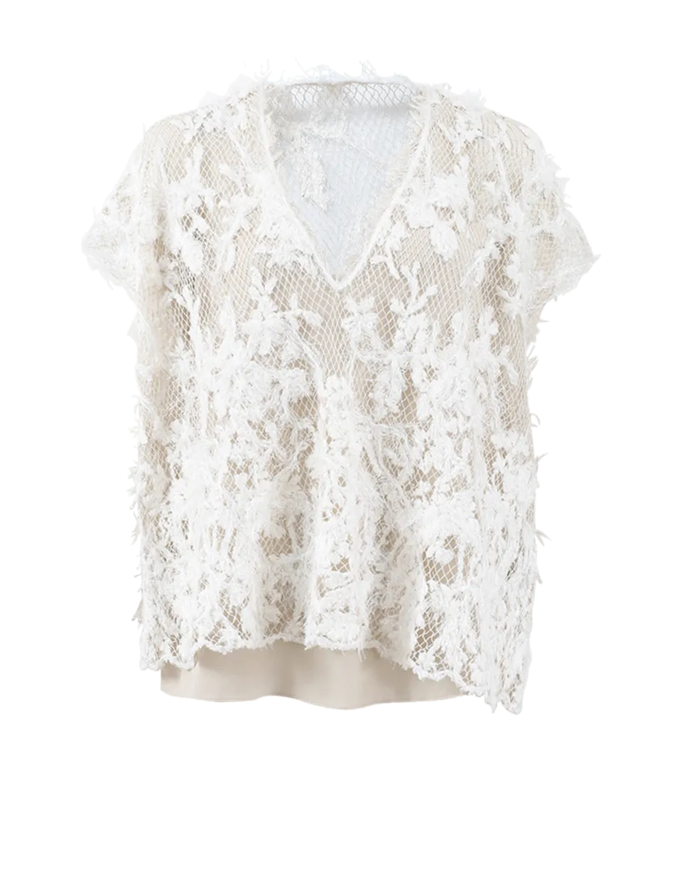 Floral Embroidered Pullover