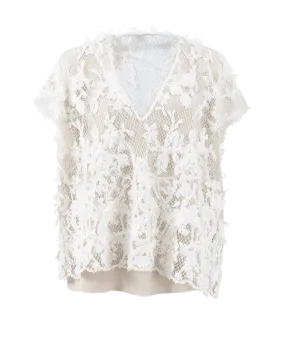 Floral Embroidered Pullover