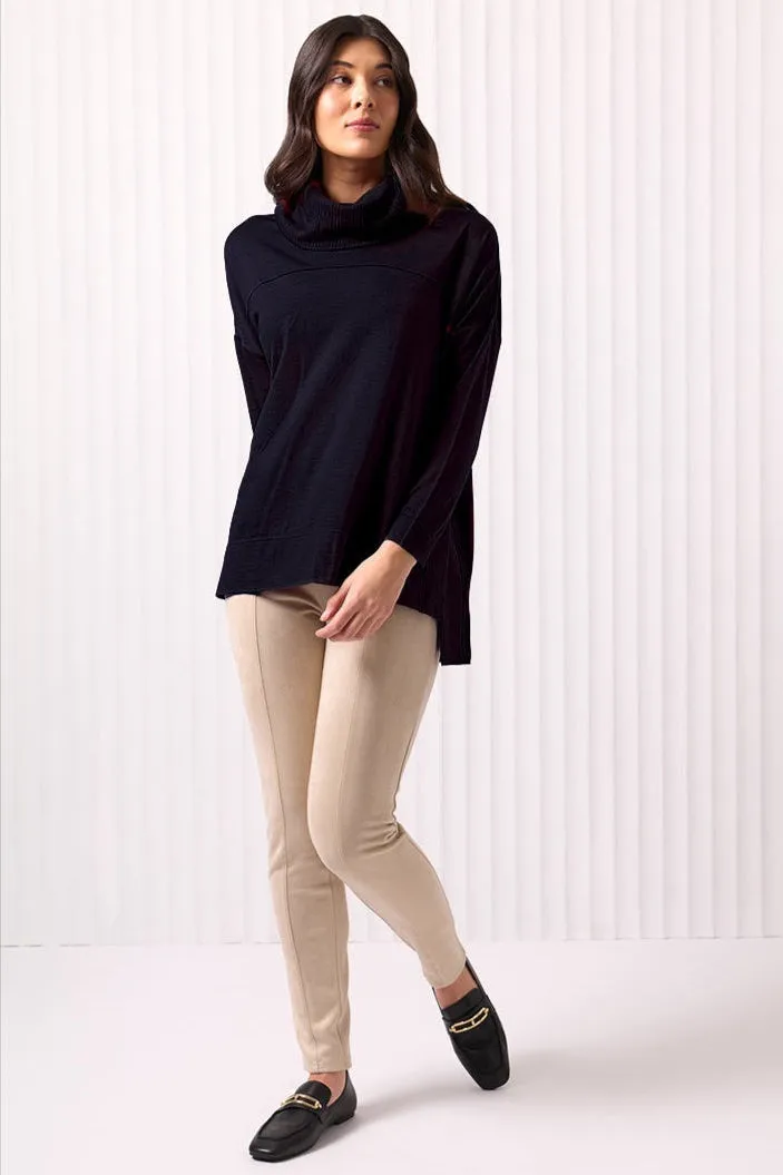 Foil Love Your Moves Sweater in Future Dusk Navy