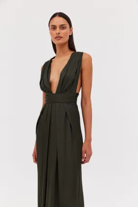 FOREST SATIN ASCENDENT GOWN