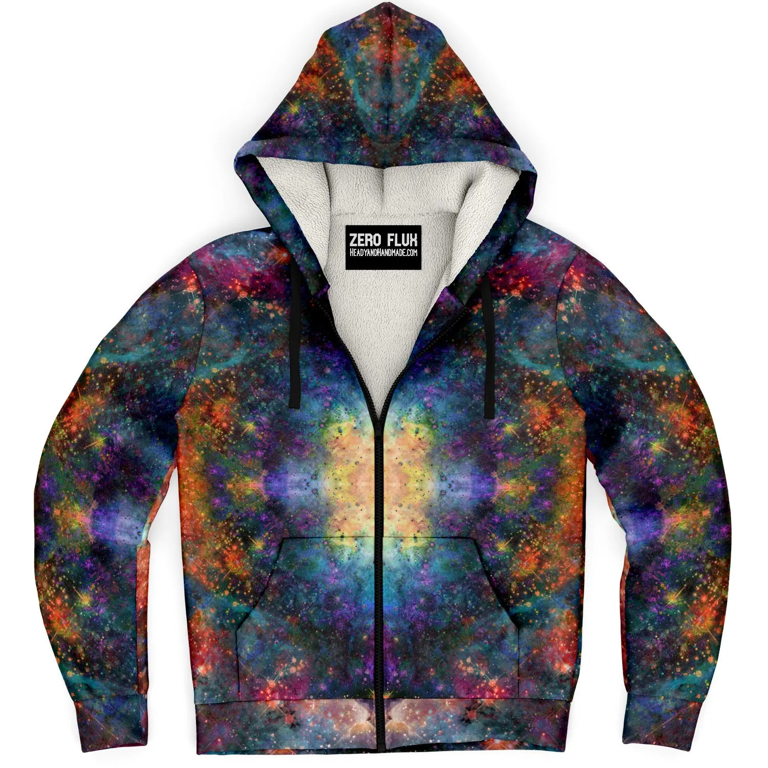 Fortuna Psychedelic Fleece-Lined Zip-Up Hoodie