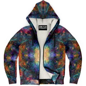 Fortuna Psychedelic Fleece-Lined Zip-Up Hoodie